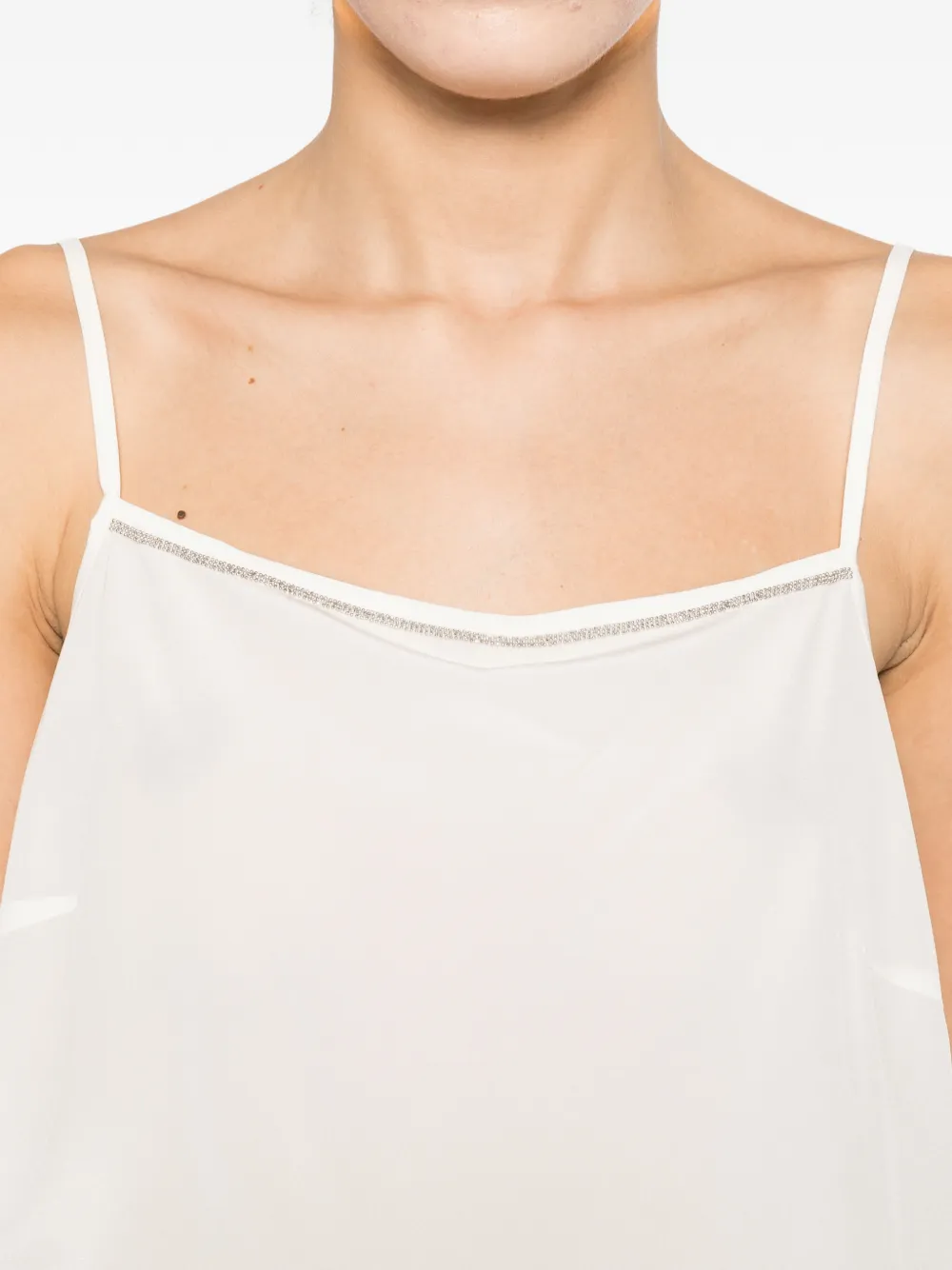 Peserico Tanktop met dunne bandjes Wit
