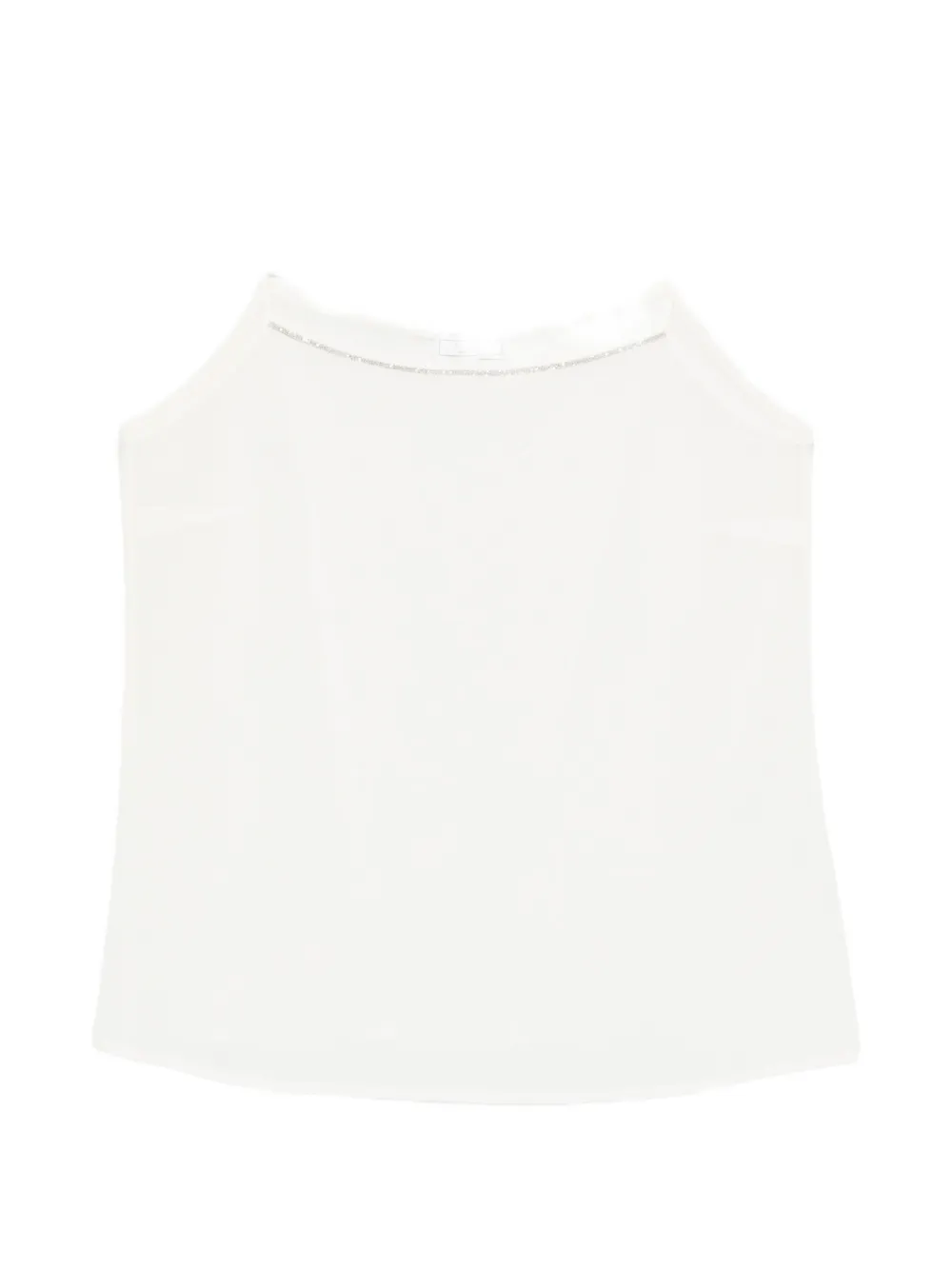 Peserico thin straps tank top - Bianco