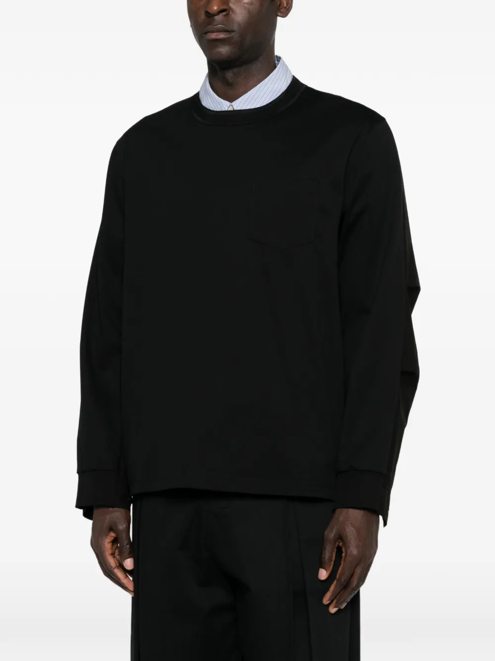long-sleeve pocket top