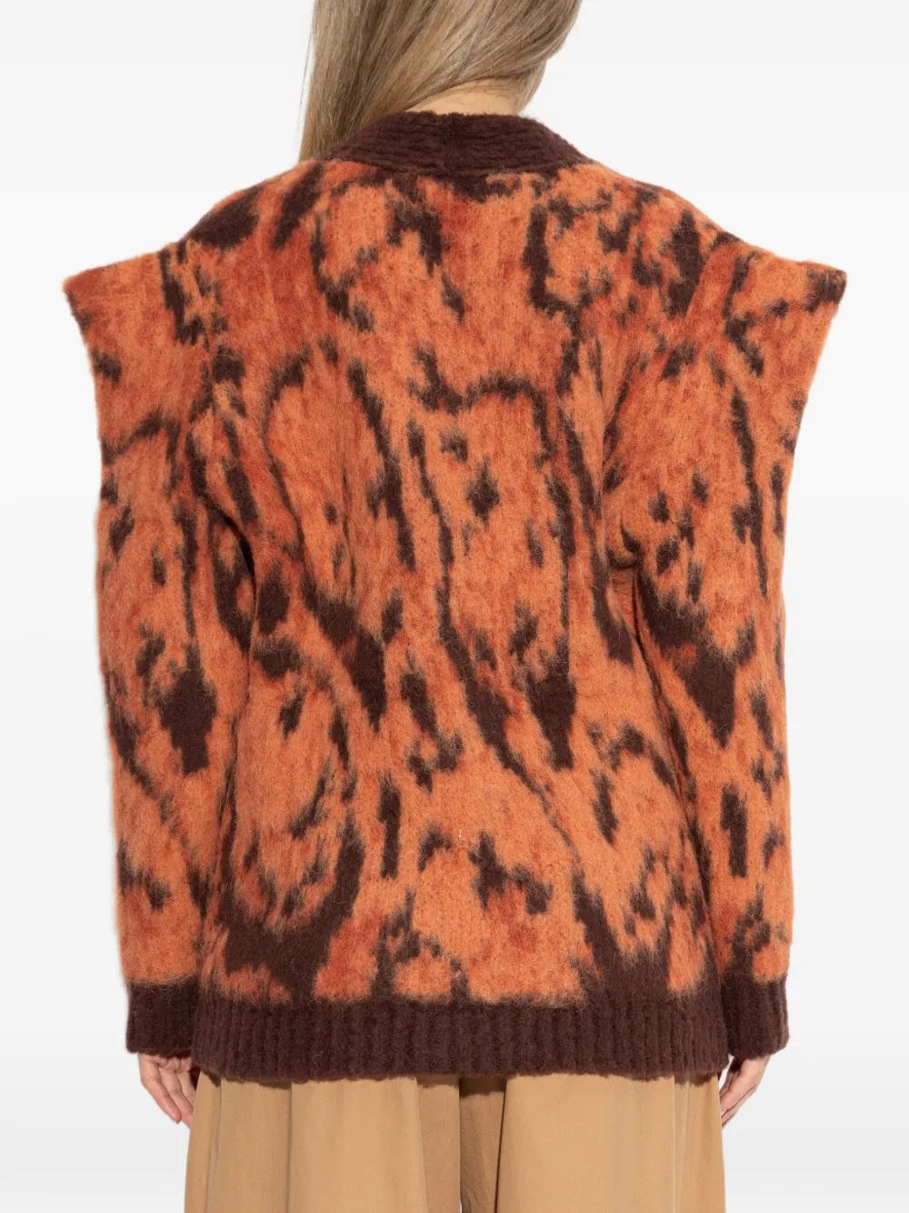 Stella McCartney Vest met luipaard-print en V-hals Oranje