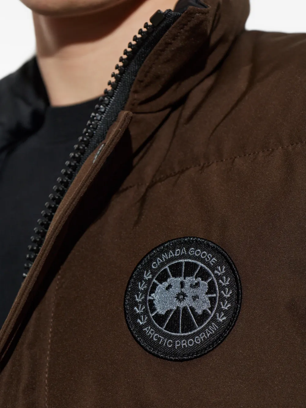 Canada Goose Bodywarmer met logopatch Bruin