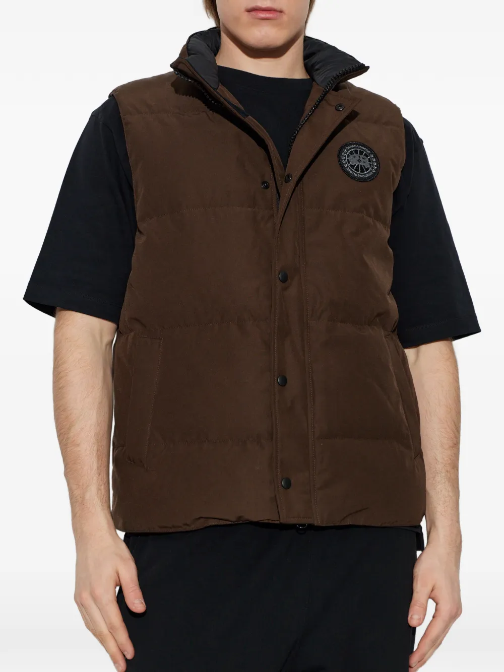 Canada Goose Bodywarmer met logopatch Bruin