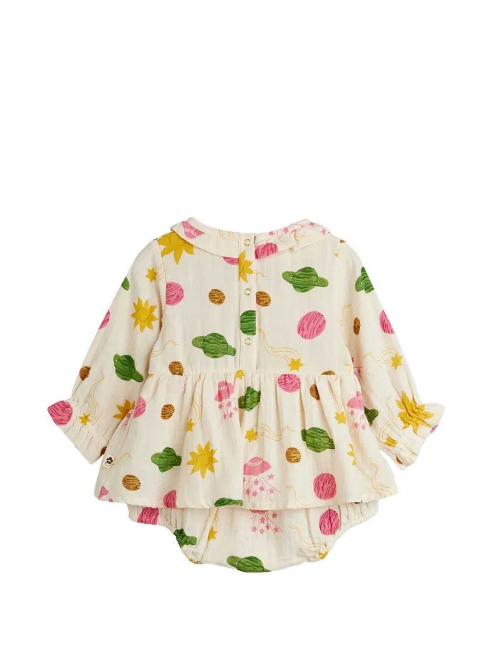 Mini Rodini ruffled printed romper | Rompers | Image 2