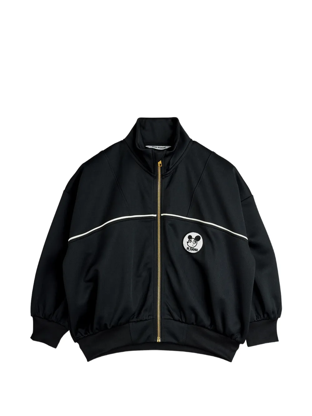 Mini Rodini Ritzratz-patch zip-up jacket - Nero