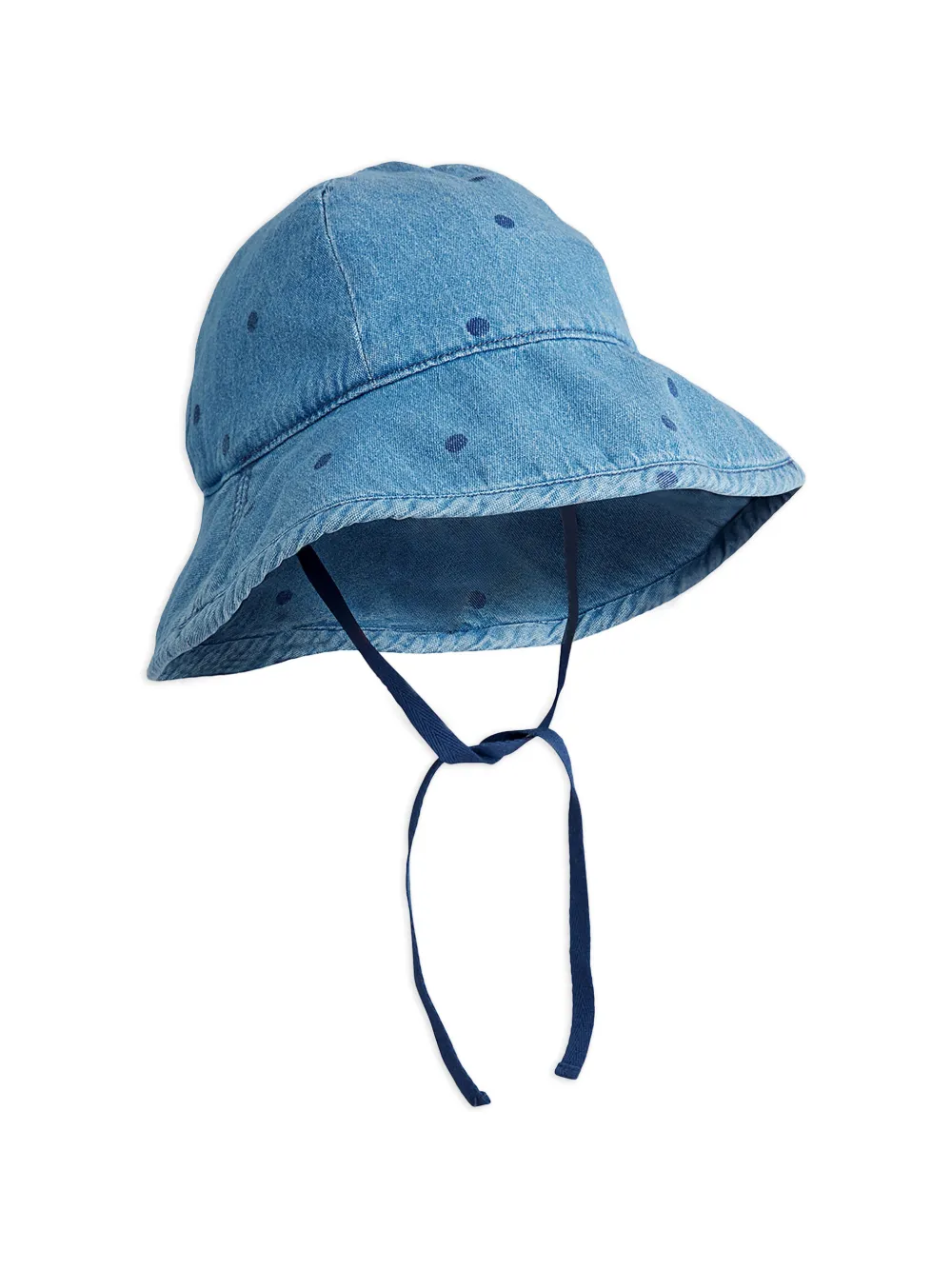 Mini Rodini polka-dot sun hat - Blu