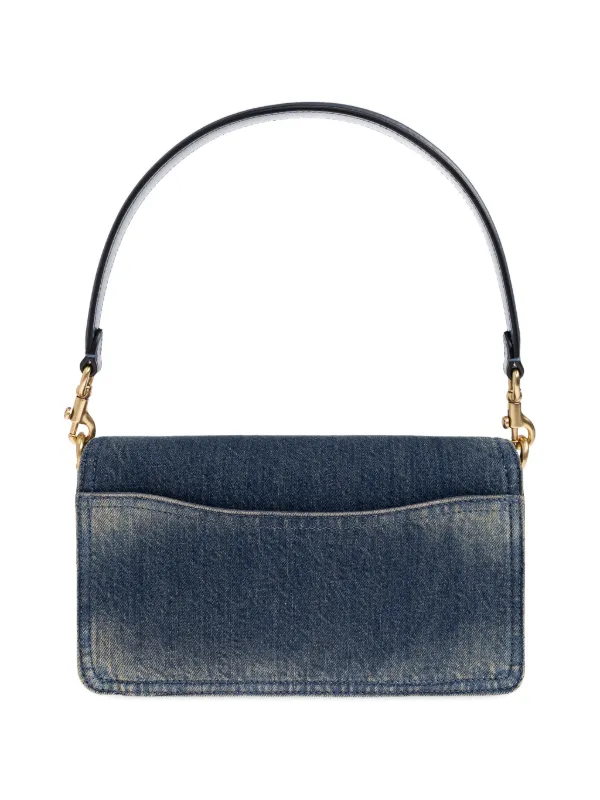 Coach Tabby Shoulder Bag 20 In Regenerative Cotton Denim | Blue