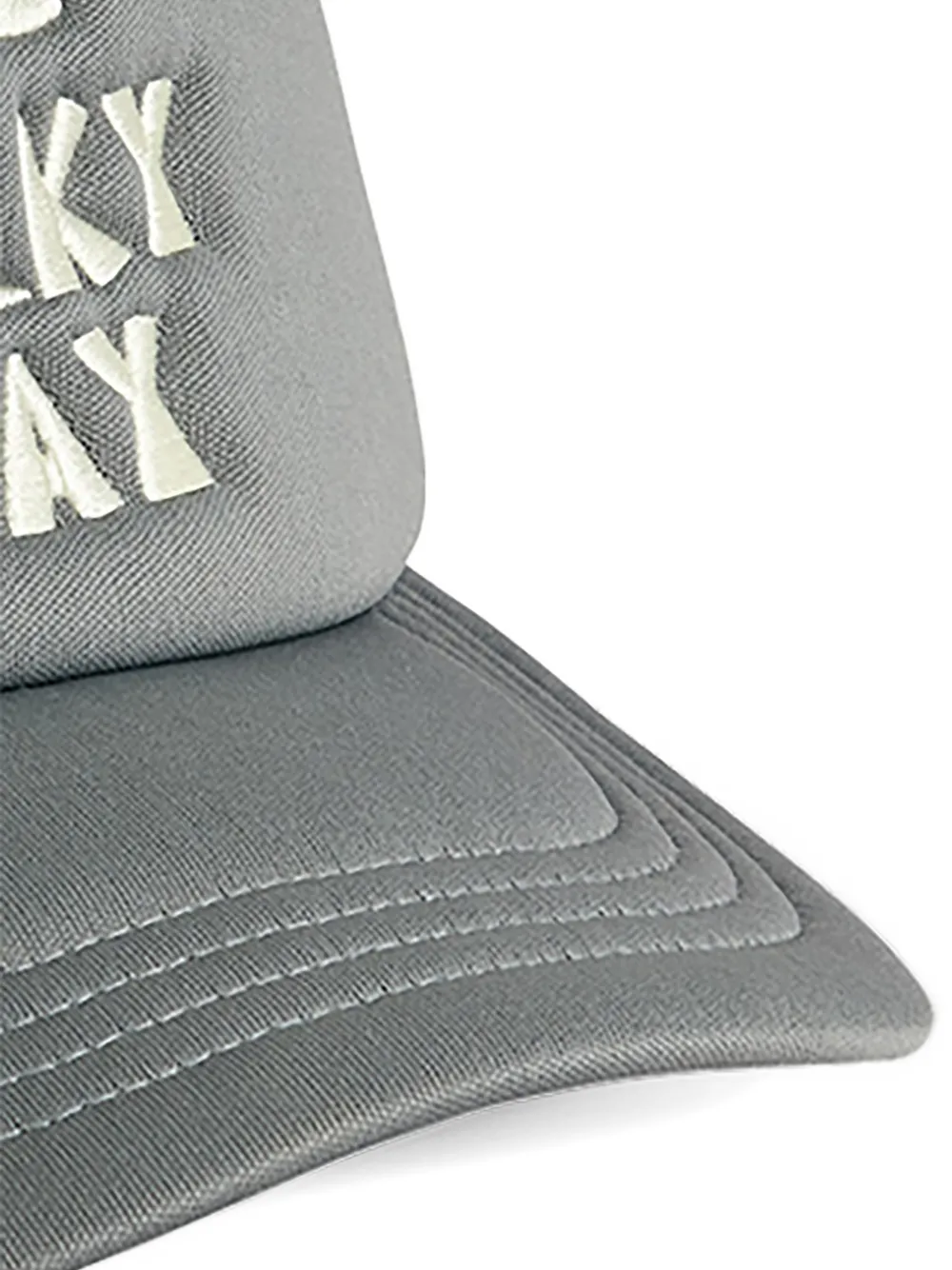  Mini Rodini Gorra Con Letras Bordadas - Gris 