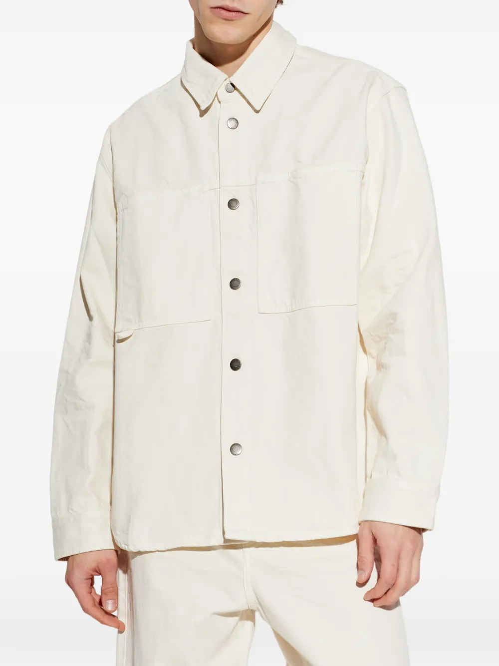  Haikure Arno Patch Pocket Shirt - Neutrals 