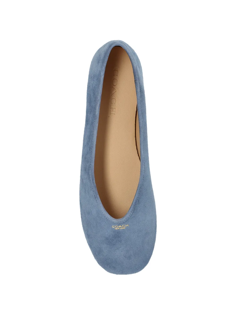 Coach Leren ballerina's Blauw