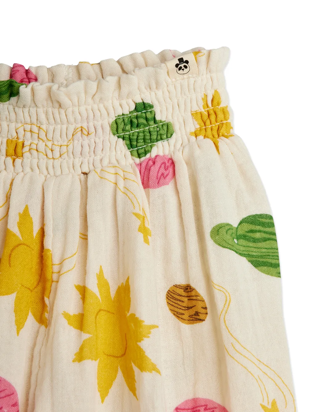  Mini Rodini Smocked-waist Printed Trousers - Neutrals 