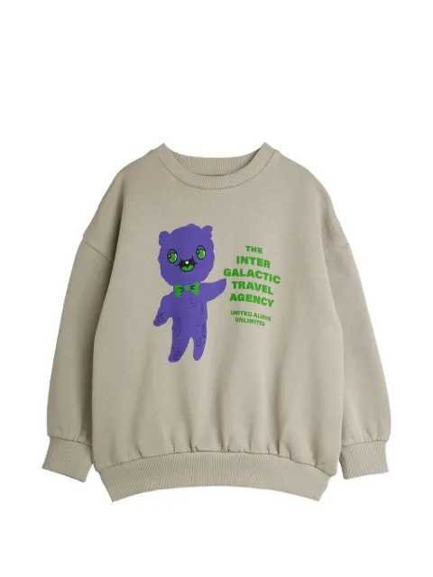 Mini Rodini crew-neck graphic-print sweatshirt