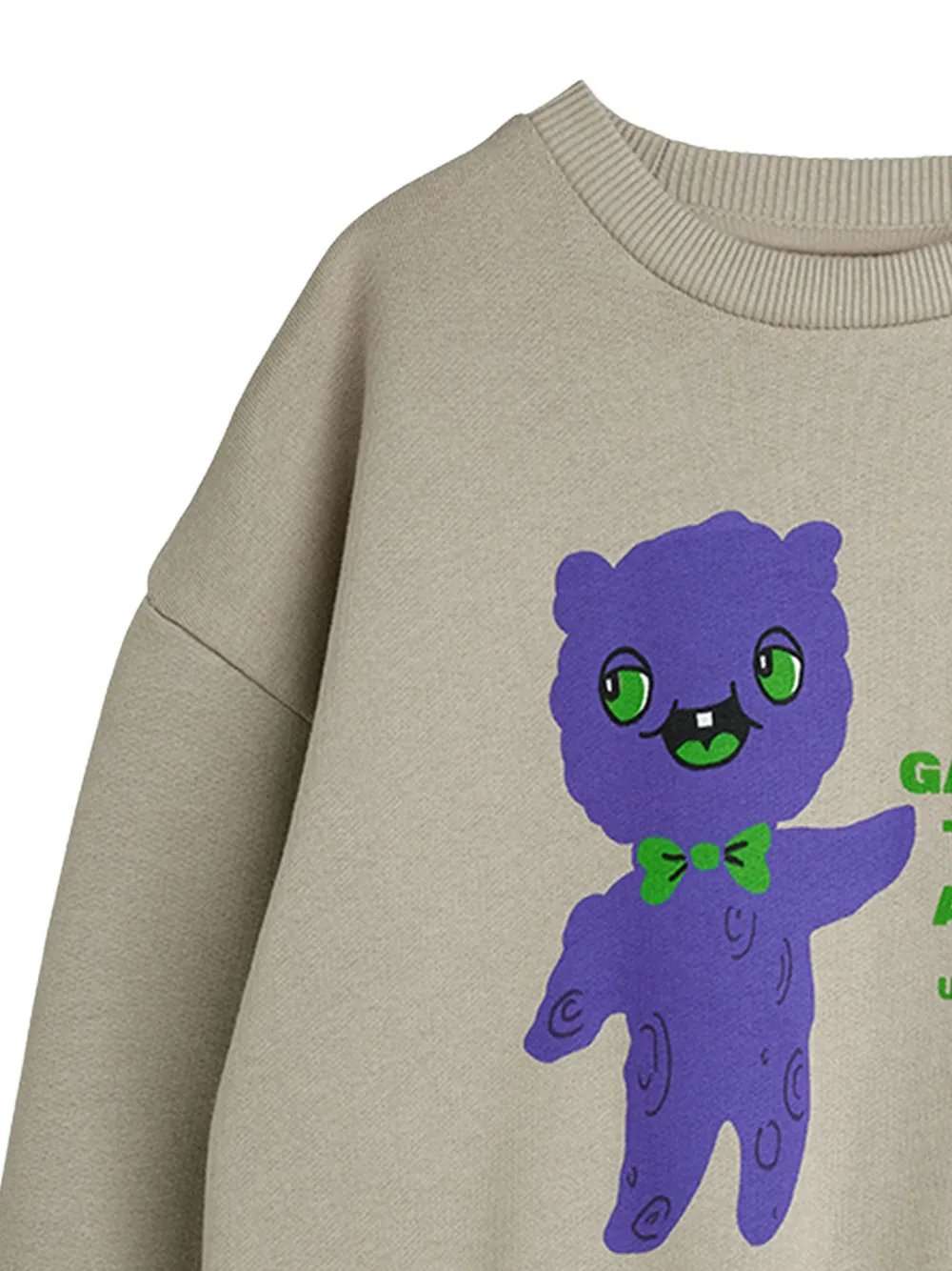  Mini Rodini Crew-neck Graphic-print Sweatshirt - Grey 