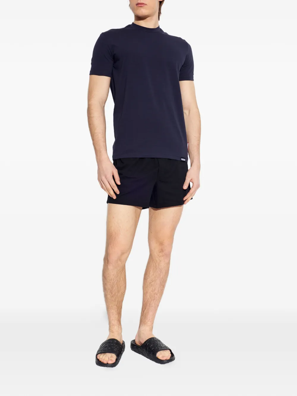 Coach Bay slippers met logo-reliëf Zwart