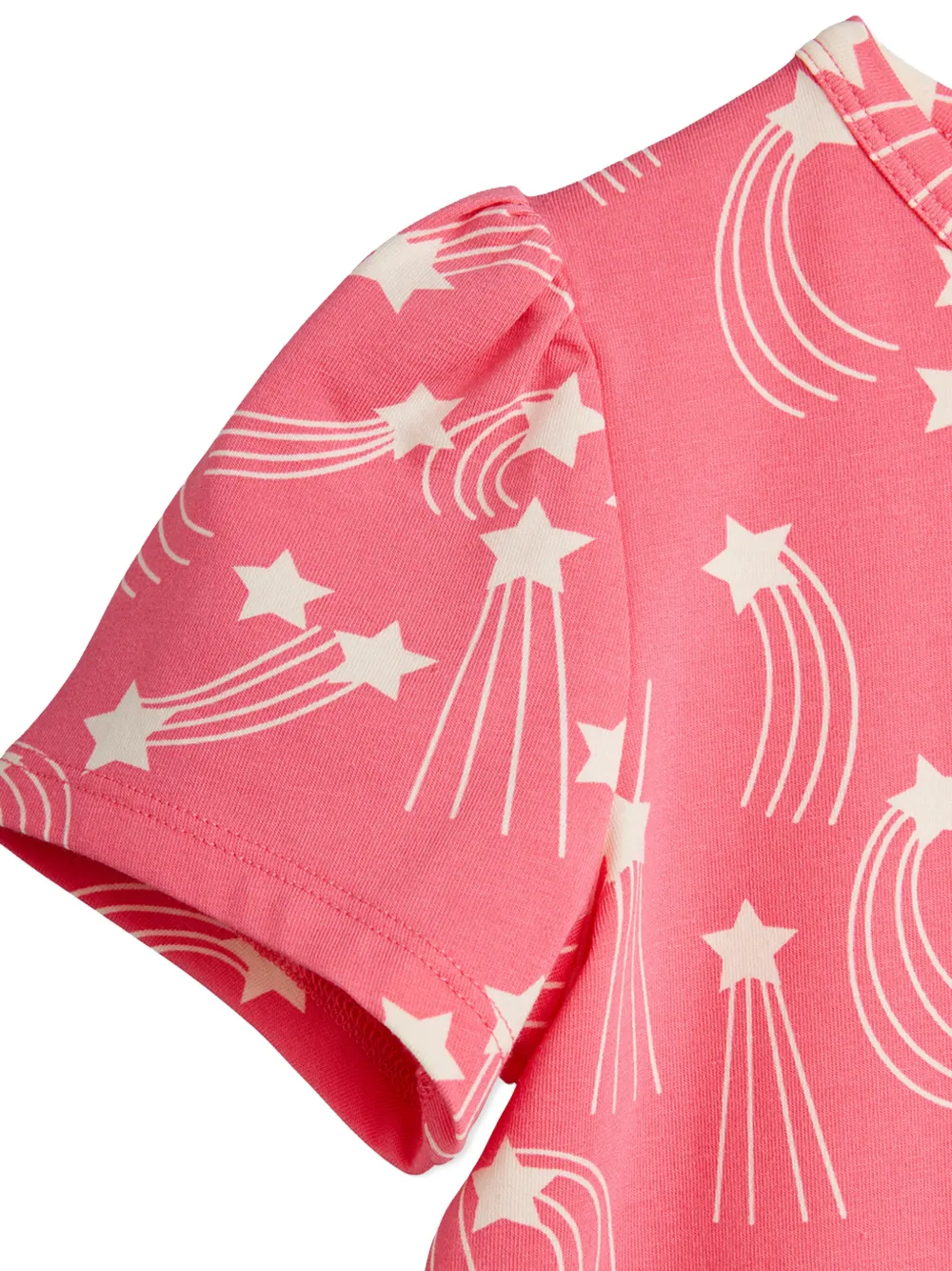 Puff-Sleeve Star-Print T-Shirt