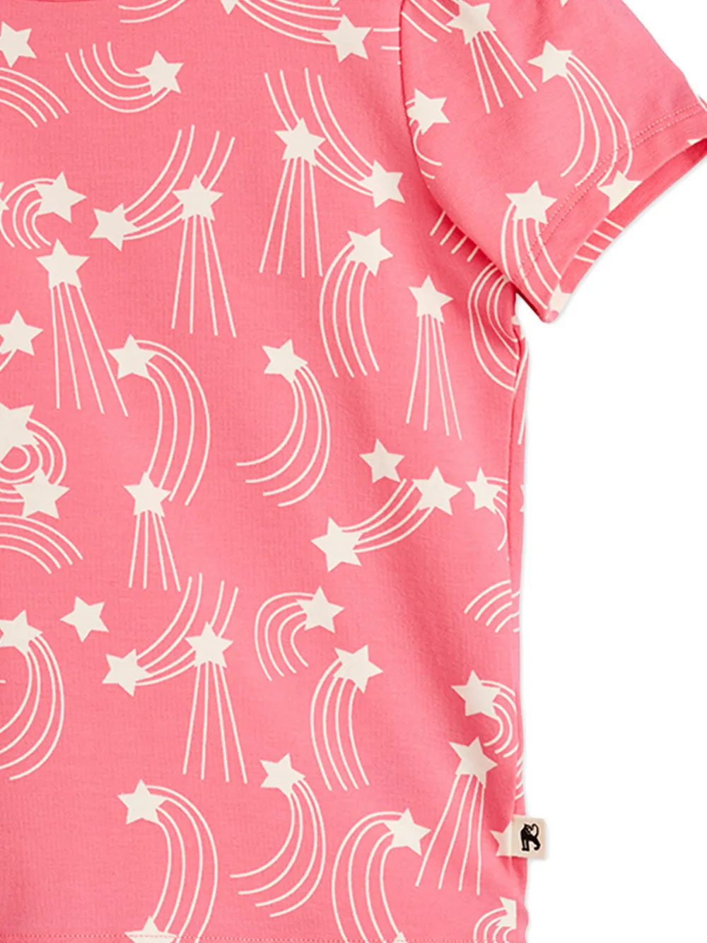 Puff-Sleeve Star-Print T-Shirt