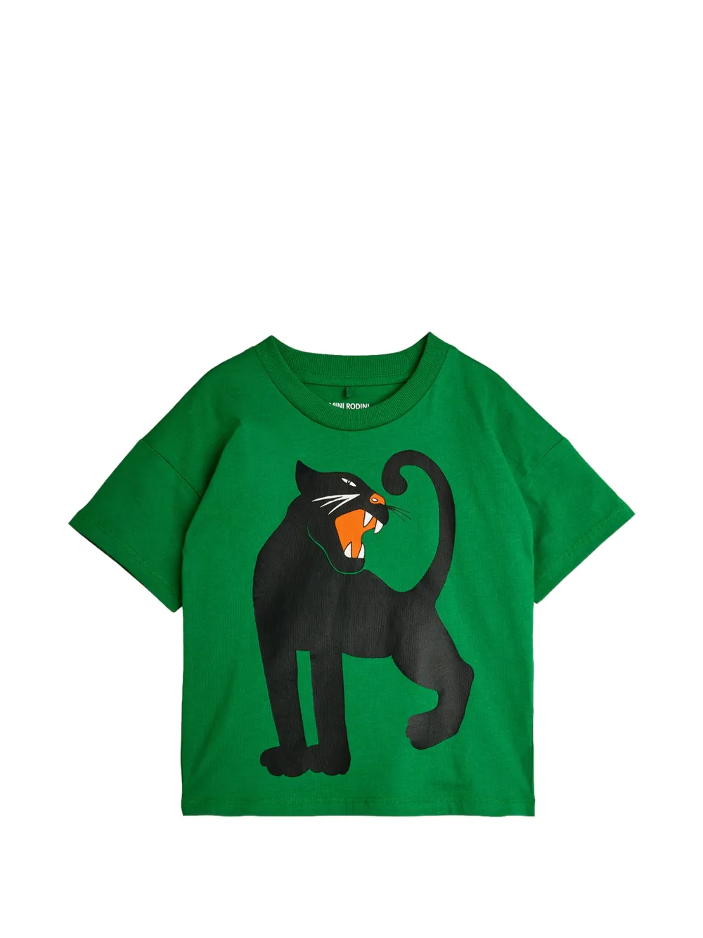 Mini Rodini panther-print T-shirt - Verde