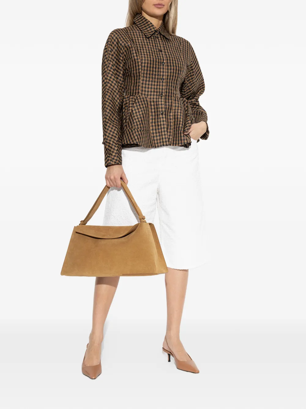 Stella McCartney Shorts met textuur Wit