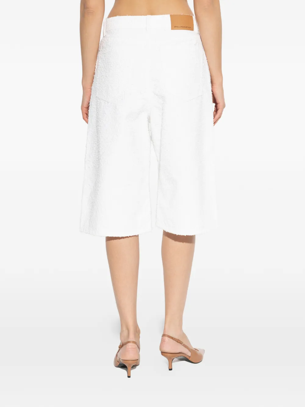 Stella McCartney Shorts met textuur Wit