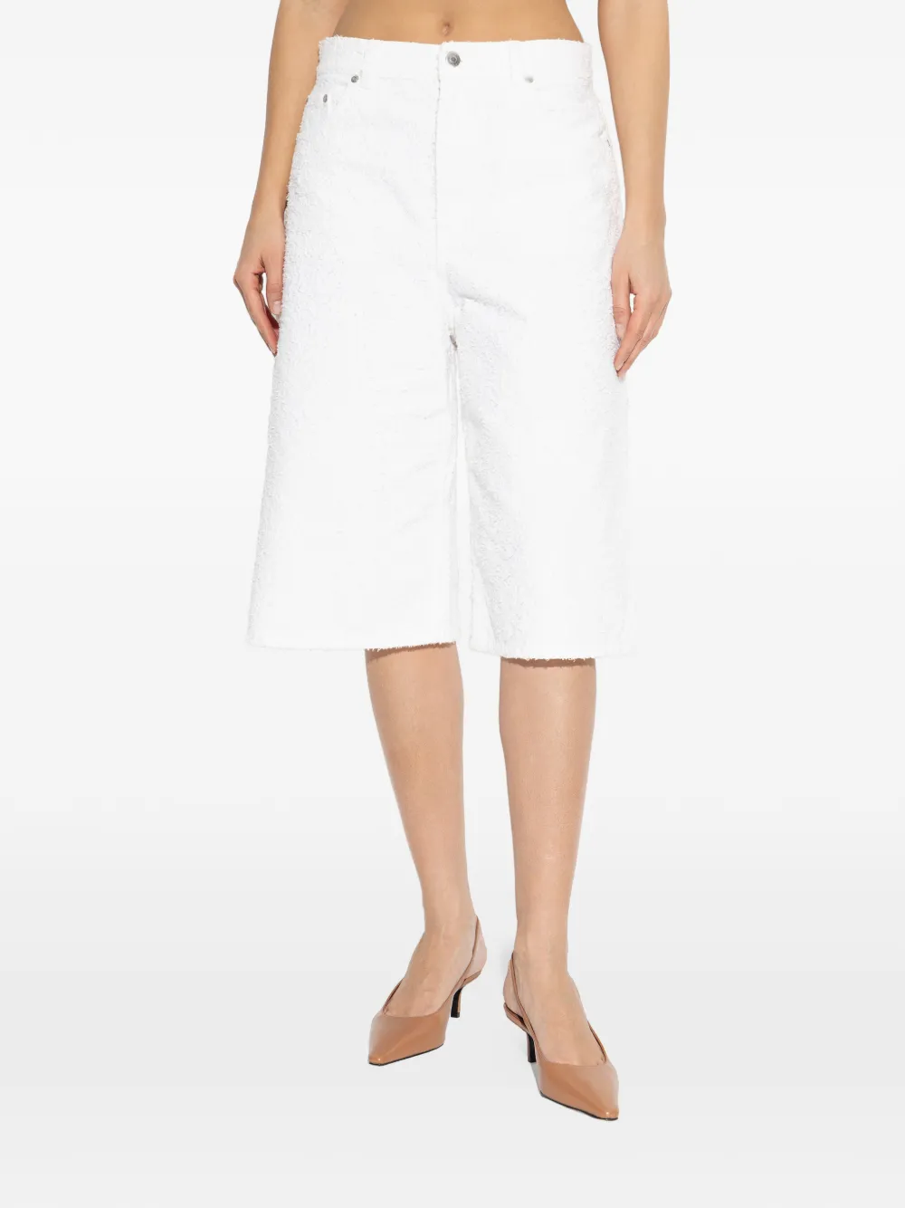 Stella McCartney Shorts met textuur Wit