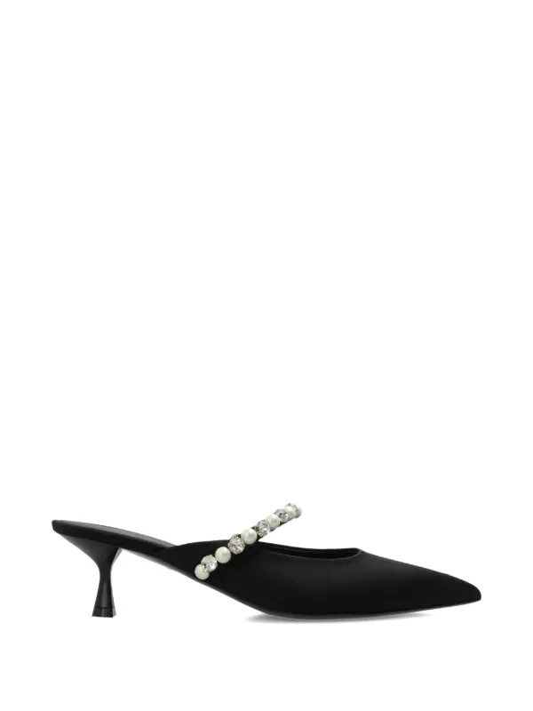 Stella McCartney Pearl-embellished Mules in Black