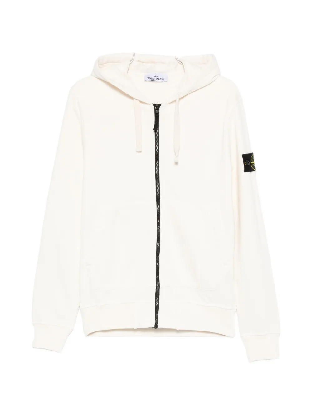 Stone Island zip closure hoodie - Bianco