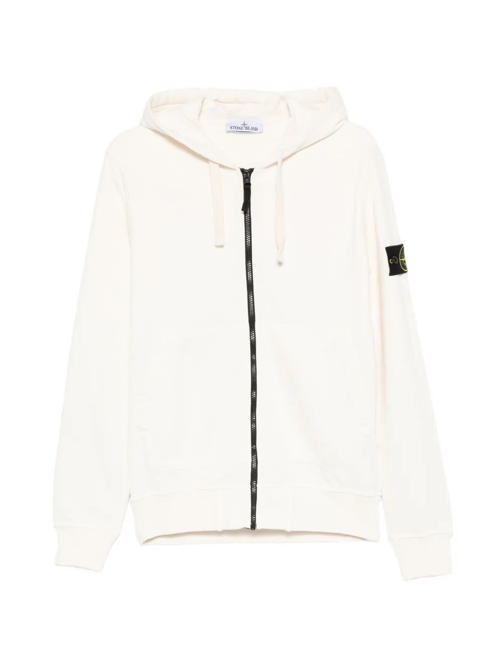Stone Island zip closure hoodie - Bianco