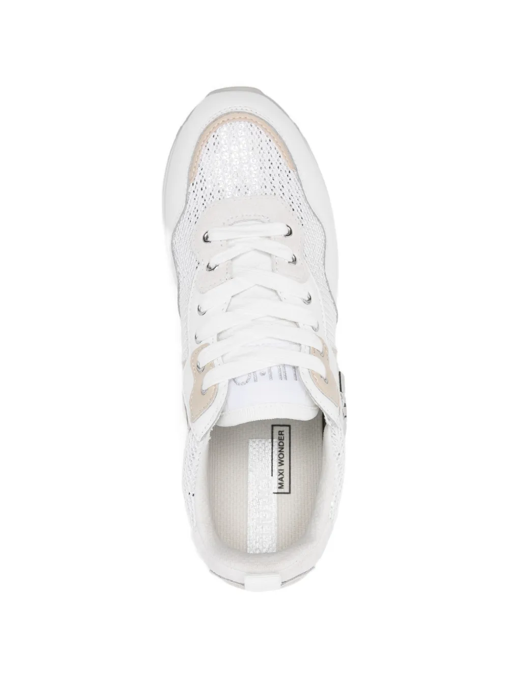 LIU JO Maxi Wonder logo-plaque sneakers Wit