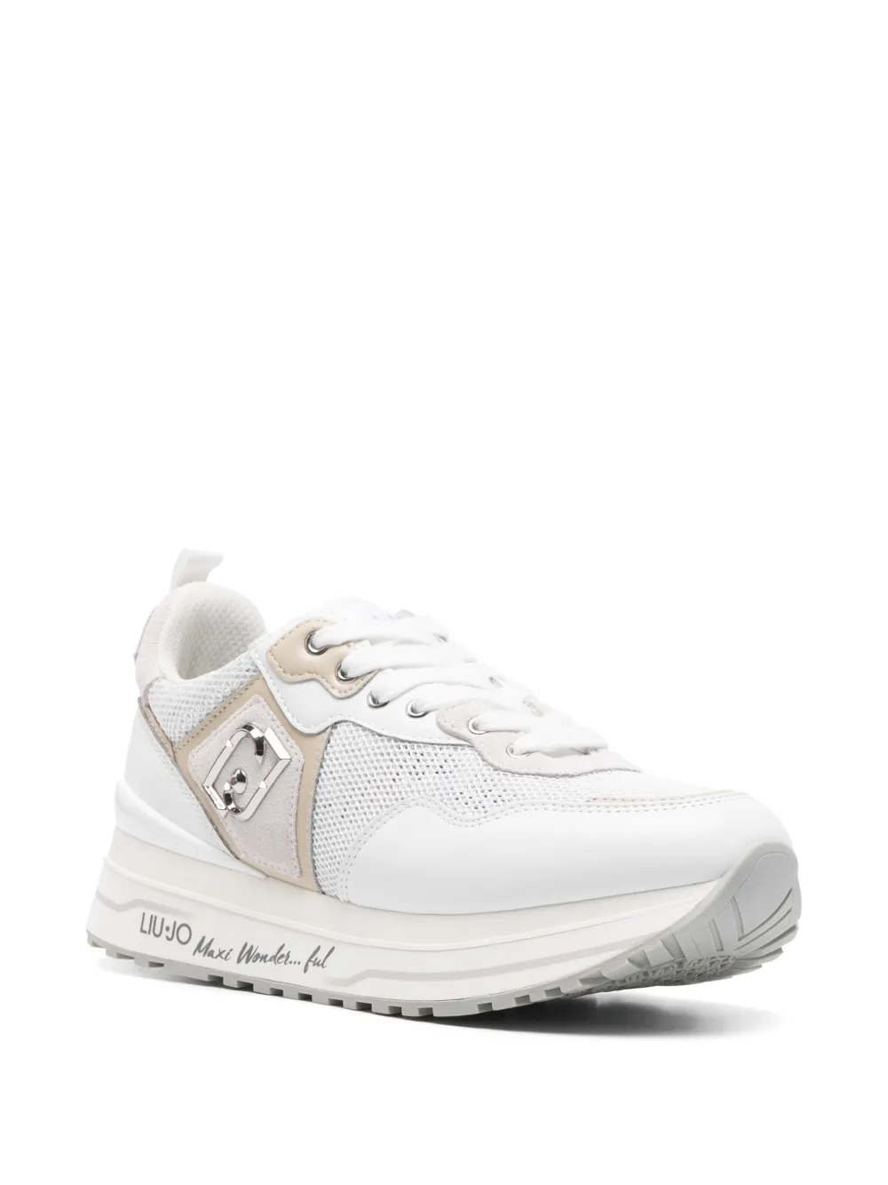  Liu Jo Maxi Wonder Logo-plaque Sneakers - White 