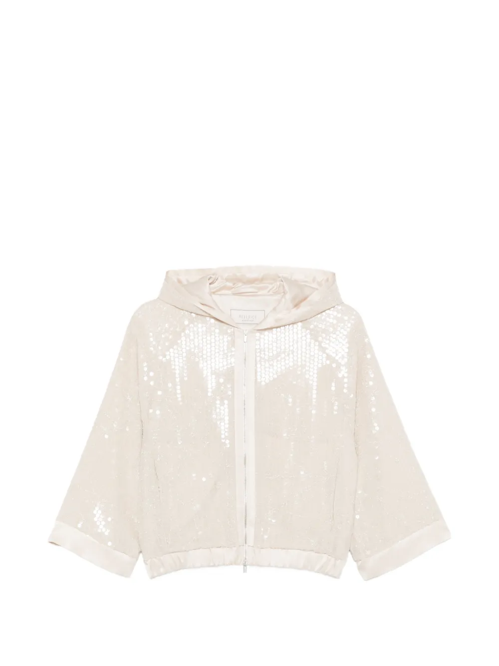 Peserico zip fastening hooded jacket - Toni neutri