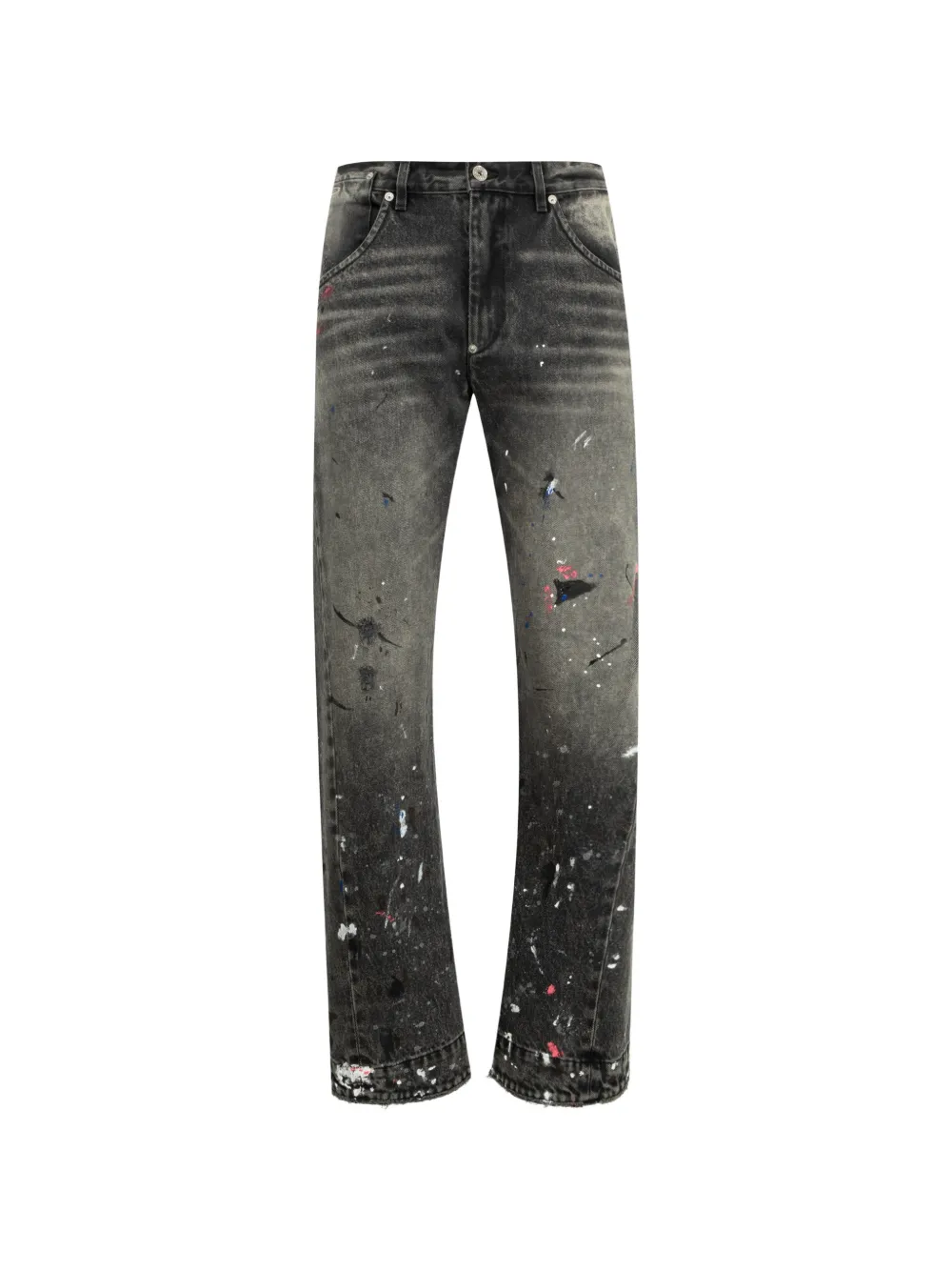 GALLERY DEPT. paint splatter-detail jeans - Grau