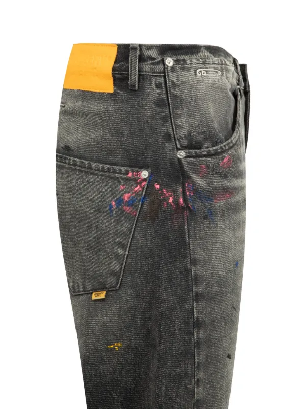 GALLERY DEPT. Paint splatter-detail Jeans | Grey | FARFETCH