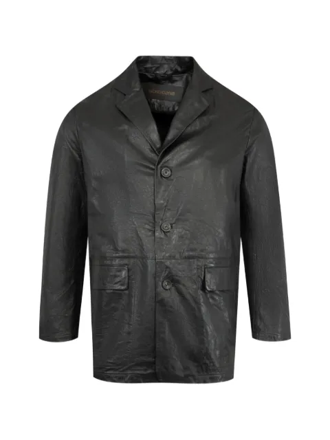 Giorgio Brato single-breasted leather jacket 