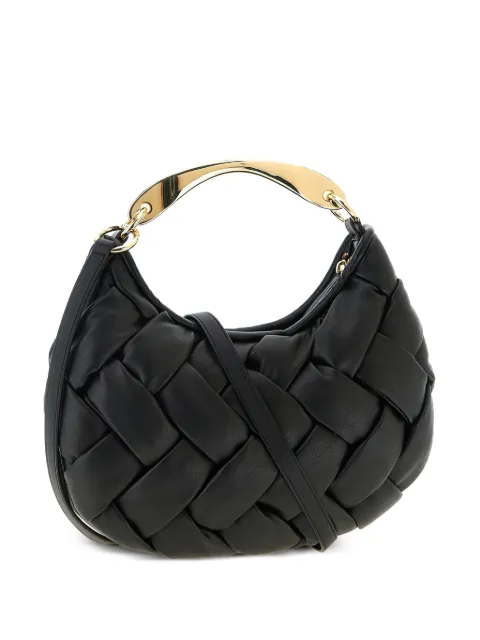 TWINSET bolso shopper tejido con efecto de cuero