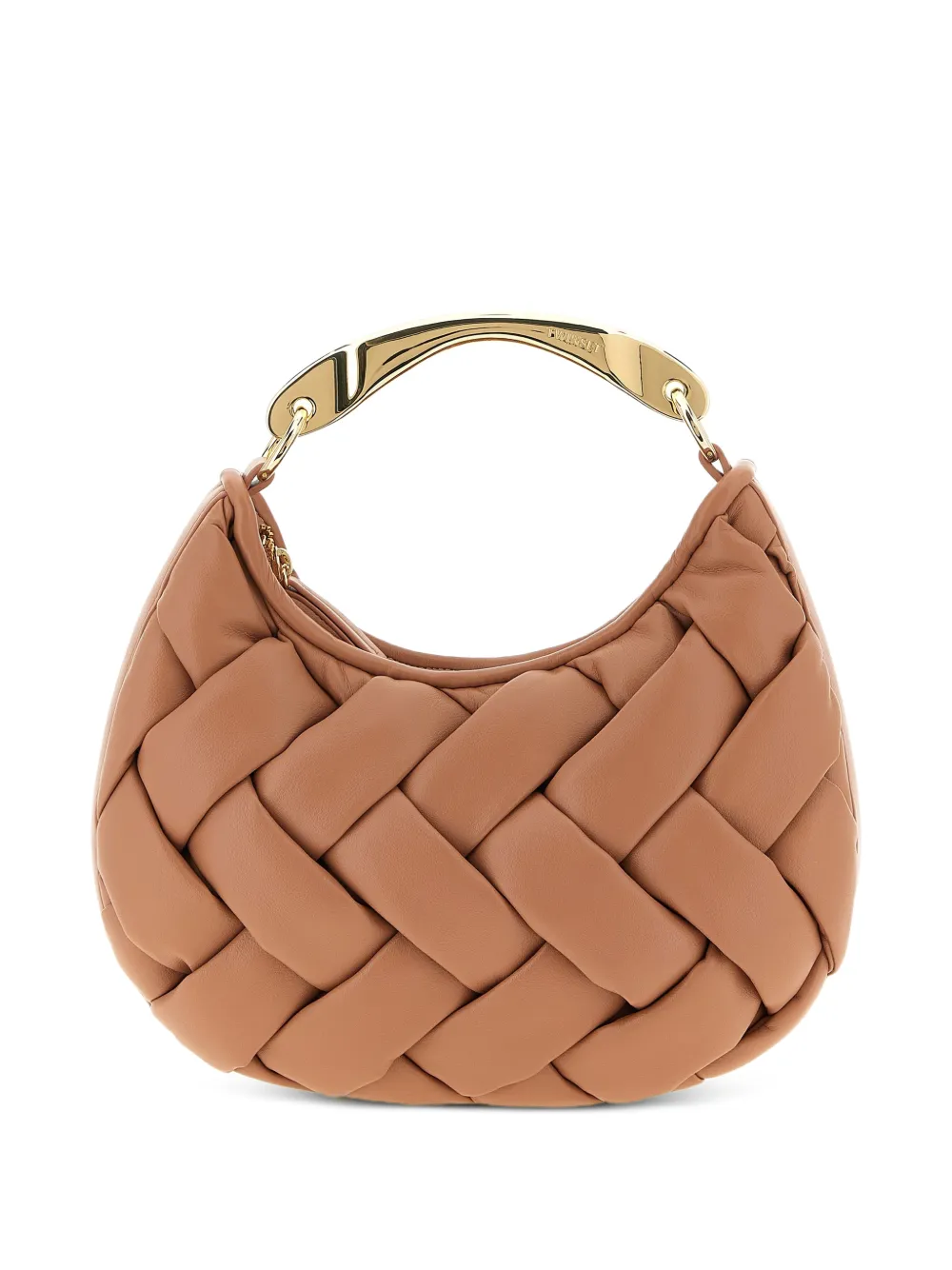 TWINSET Weaved leather-effect tote bag - Rosa