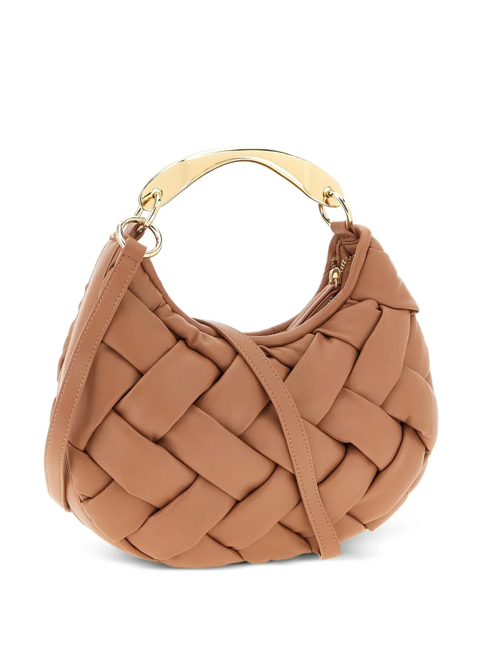  Twinset Weaved Leather-effect Tote Bag - Pink 