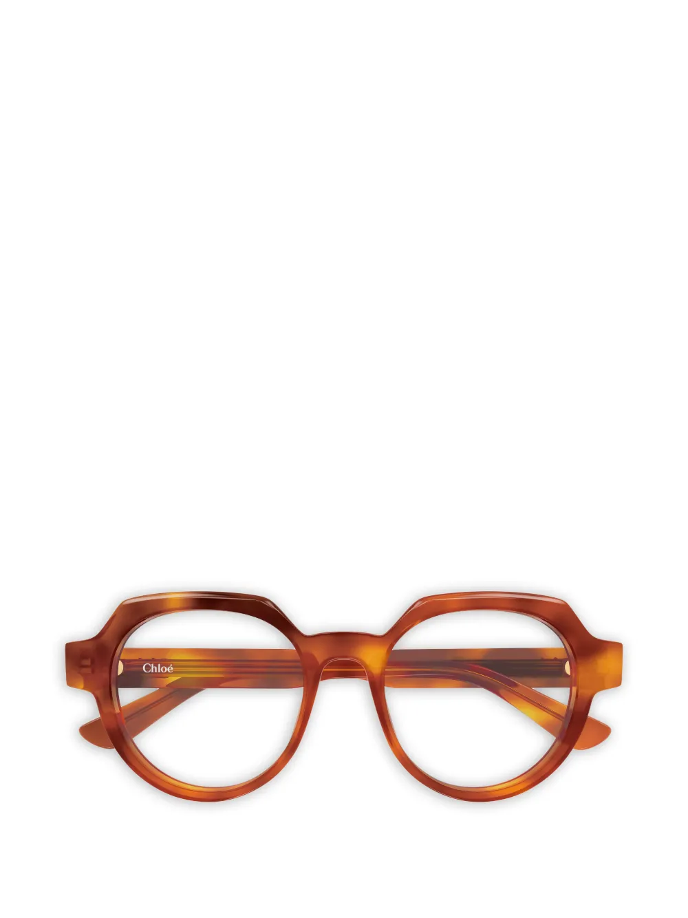Chloé Eyewear round-frame glasses - Arancione