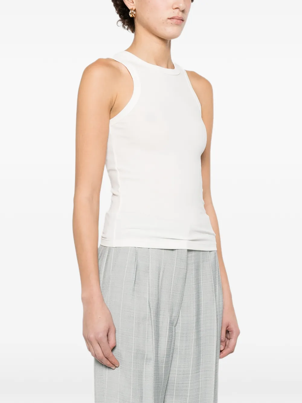  Eleh Fitted Tank Top - White 