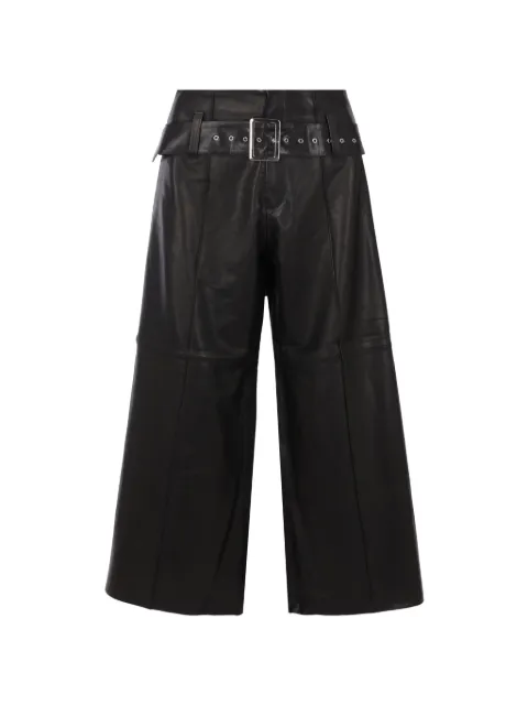 10 CORSO COMO leather wide-leg trousers