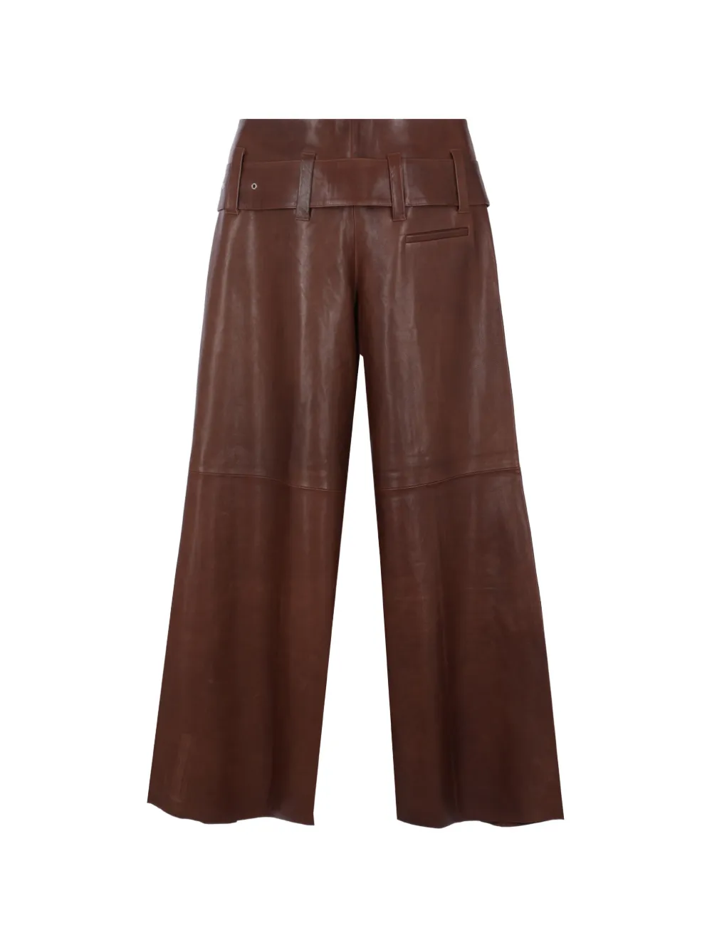  10 Corso Como Belted Wide-leg Trousers - Brown 