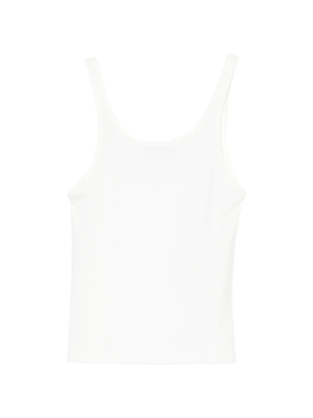 Eleh square neck tank top - Bianco