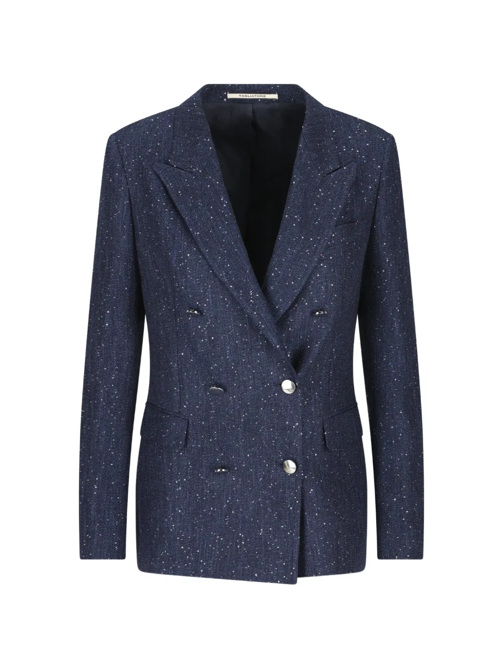 Tagliatore sequin-embellished double-breasted blazer - Blu