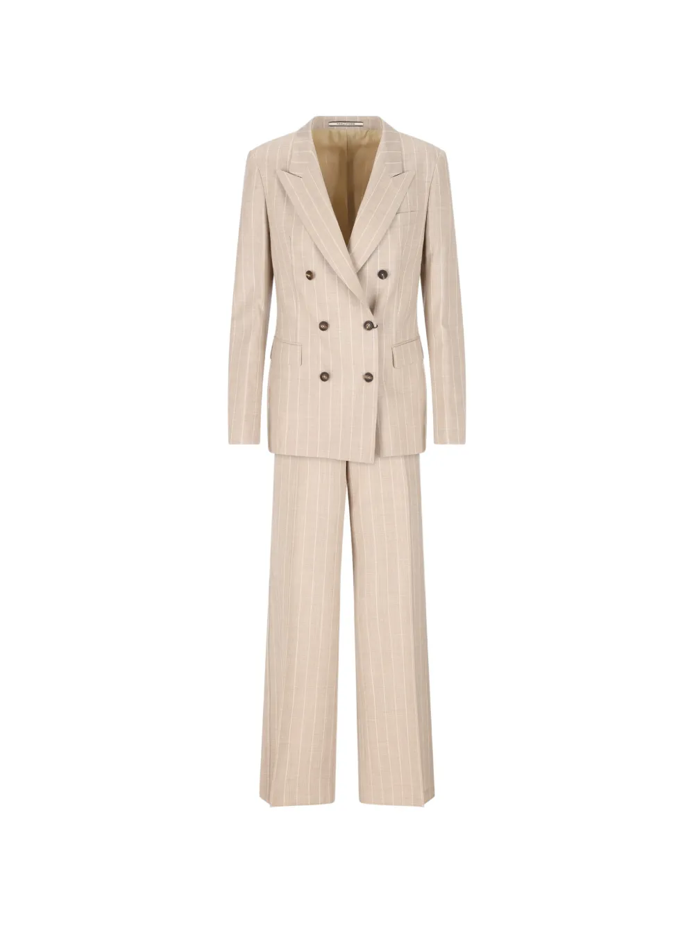 Tagliatore double-breasted pinstripe suit - Nude