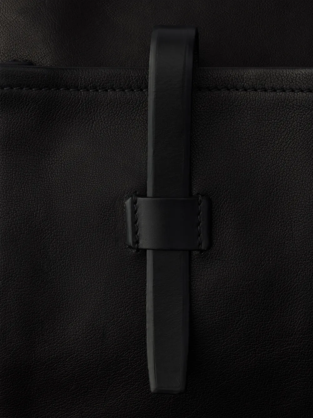 Prada Route grote leren shopper Zwart