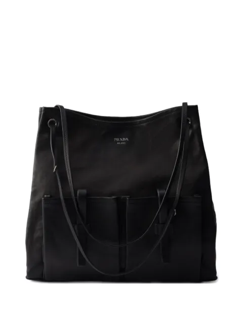 Prada grand sac cabas en cuir Route