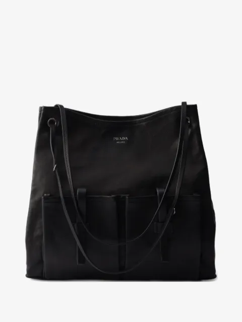 Prada Route large leather bag