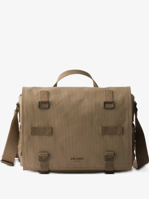 Prada canvas shoulder bag