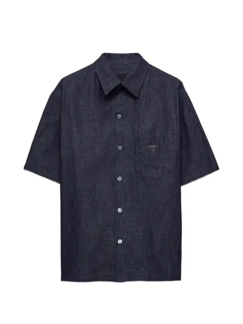 Prada camisa de mezclilla manga corta