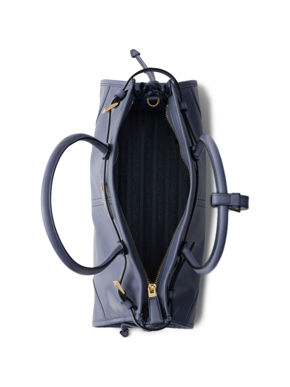 Prada Bonnie medium leren shopper Blauw