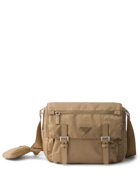 Prada logo-plaque shoulder bag