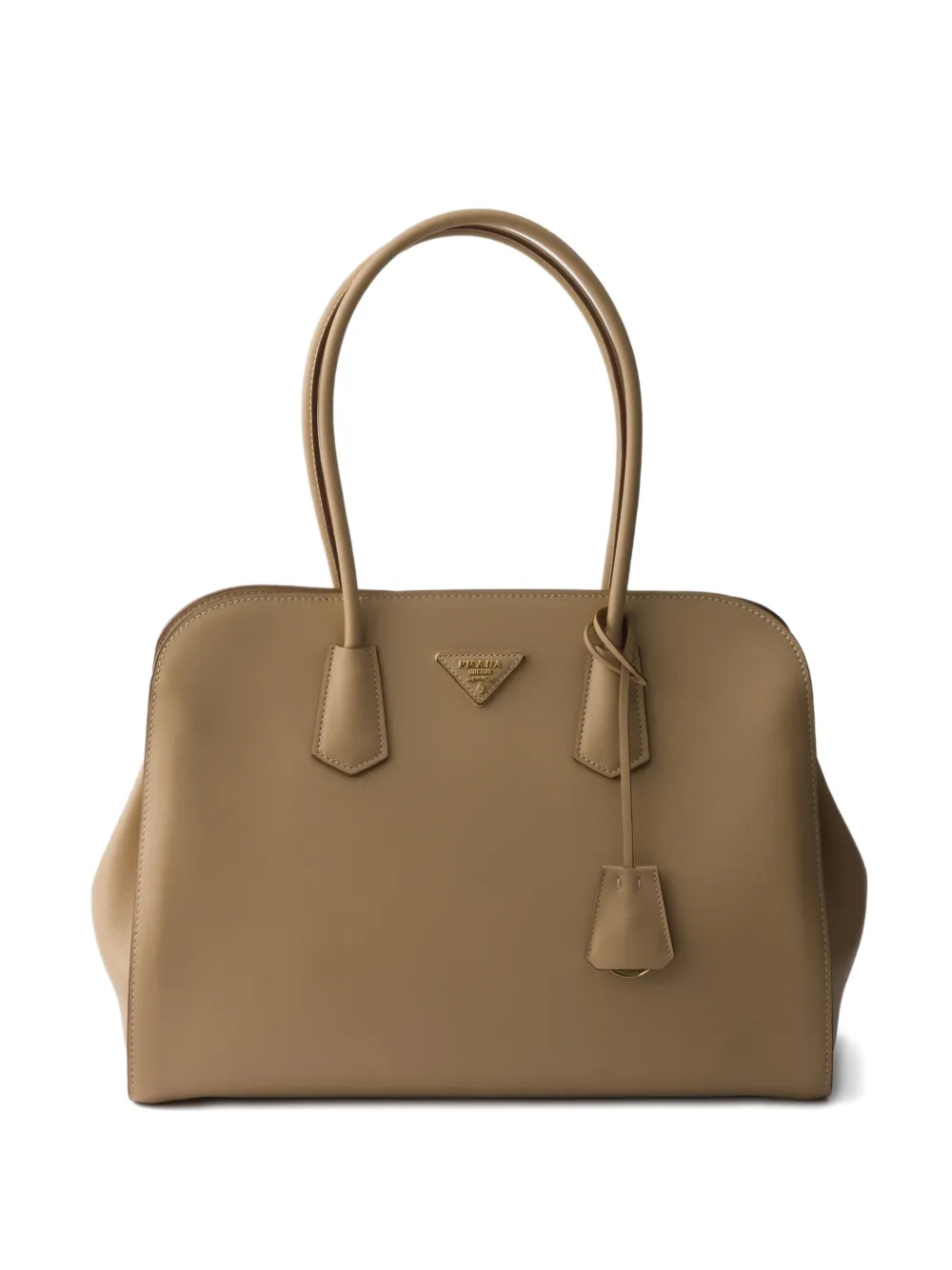 Prada large leather tote bag - Toni neutri